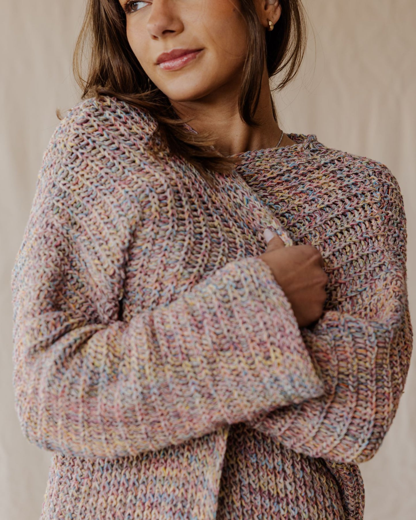 Cardigan Drift Rosa Polvoriento