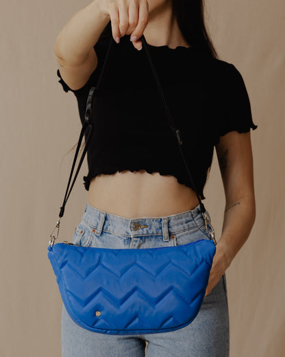 Saco de Sling Acolchoado Azul