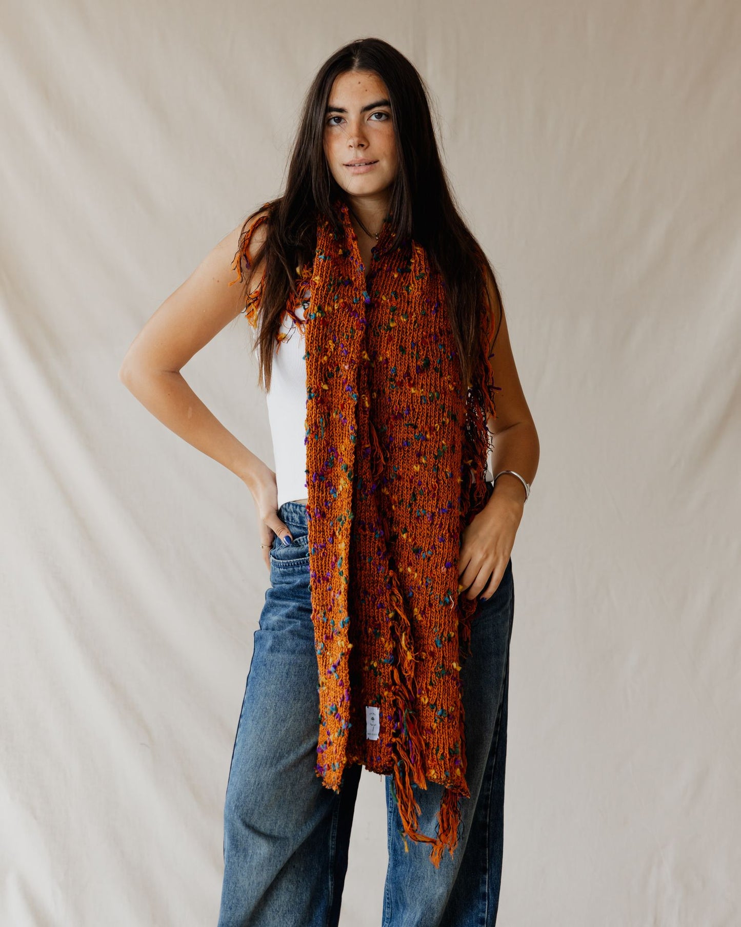 Handmade Speckled Sunset Scarf