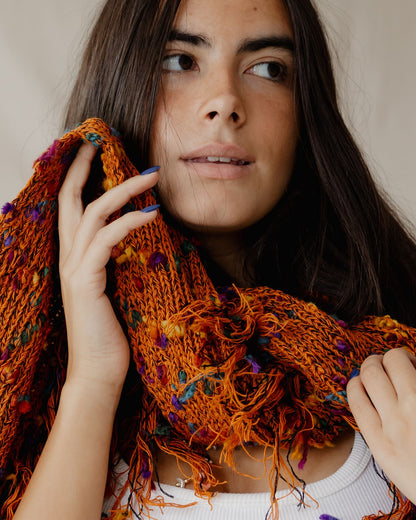 Handmade Speckled Sunset Scarf