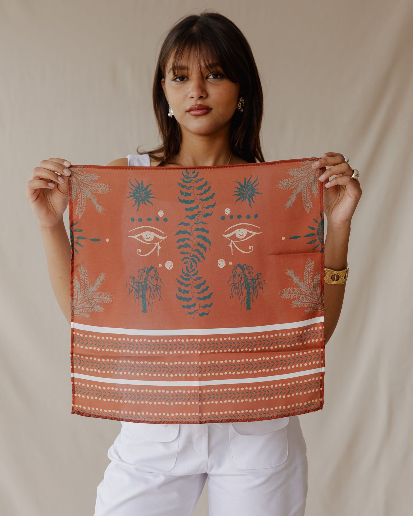 Isis Scarf In Burnt Sienna