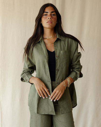 Eira Olive Shirt