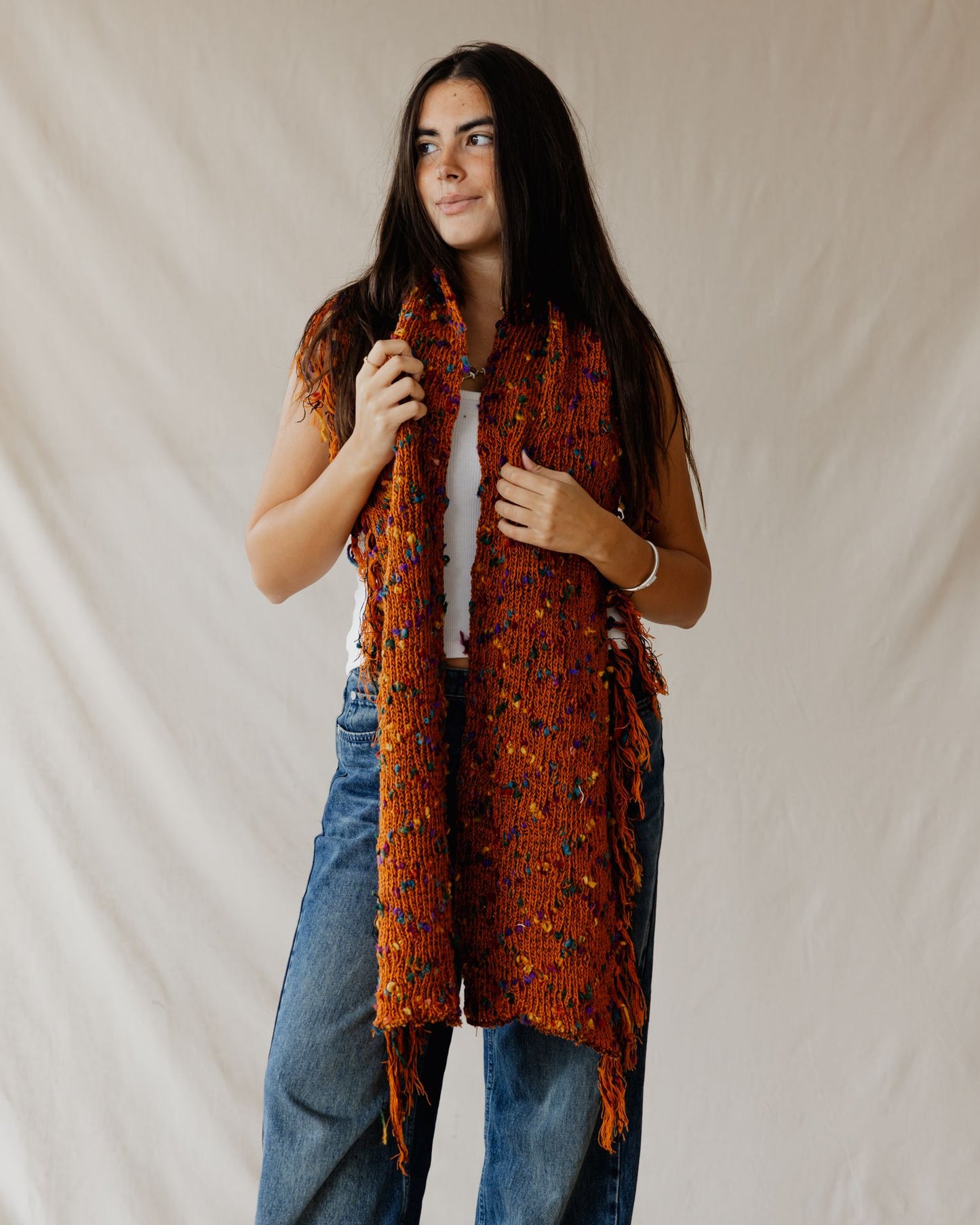 Handmade Speckled Sunset Scarf