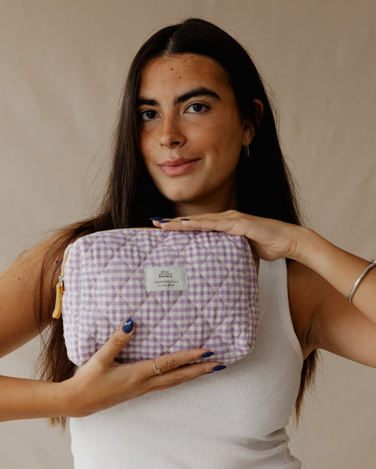 Pastel Purple Makeup Bag