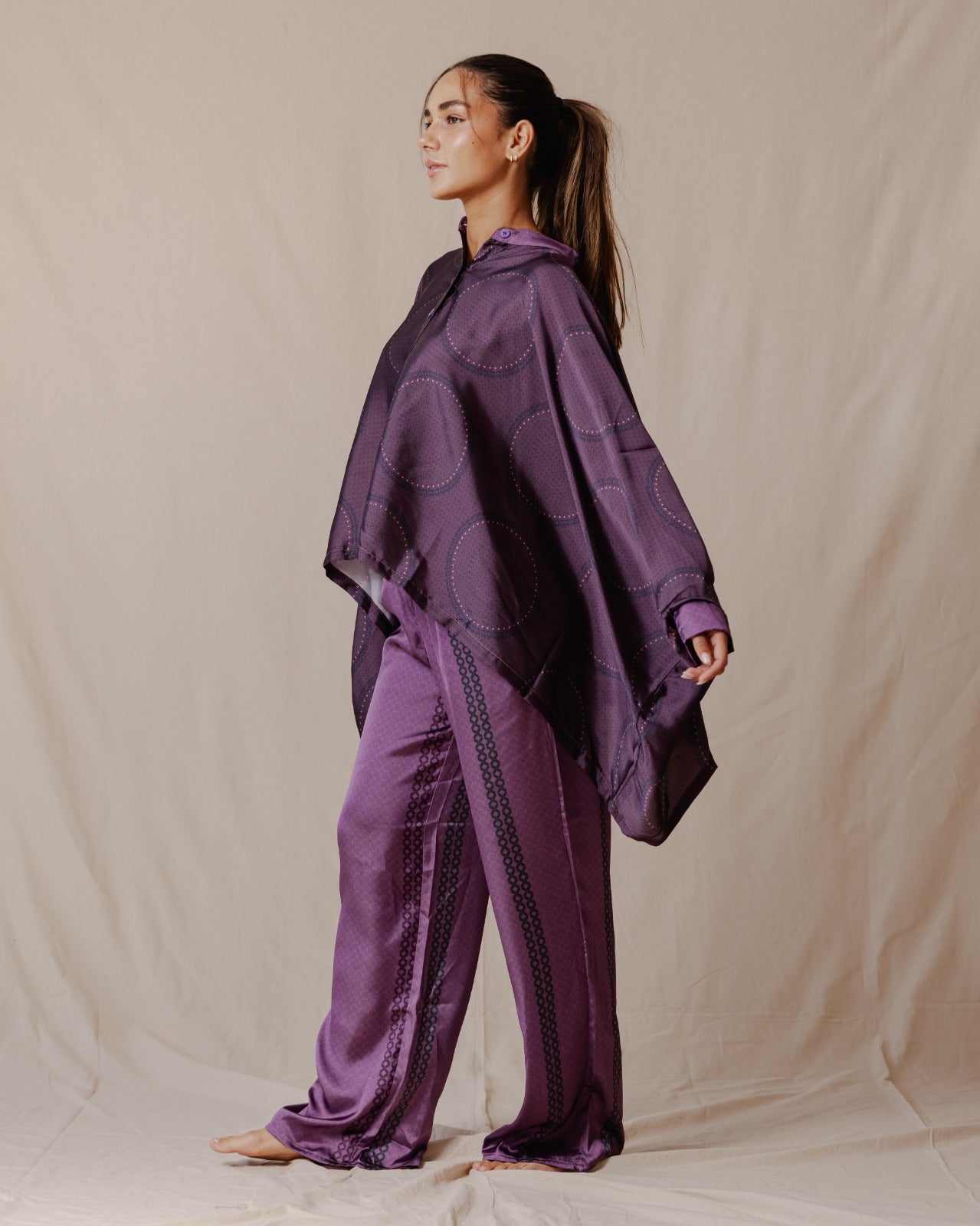 Líneas geométricas Cape Set Purple