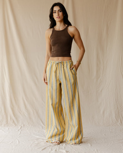 Pantalones de Lino Saffron Dune