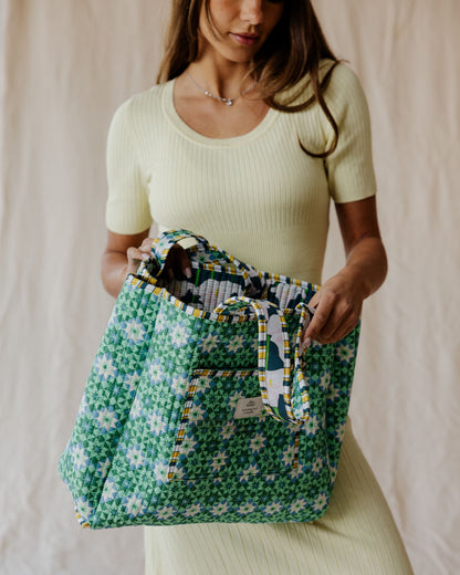 Bolso Tote Acolchado Tile & Lily