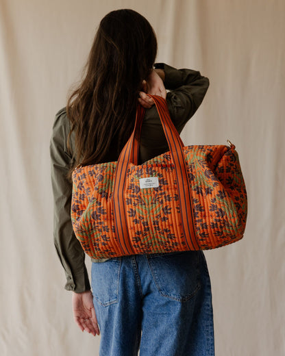 Tangerine Garden Duffle Bag