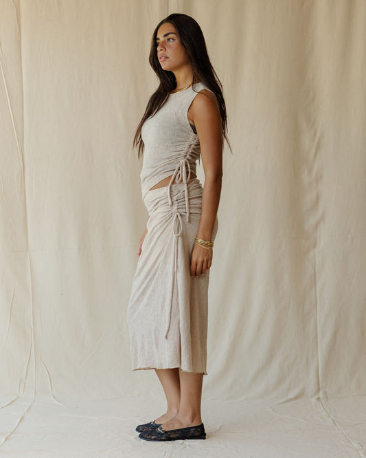Terra Lace Beige Skirt