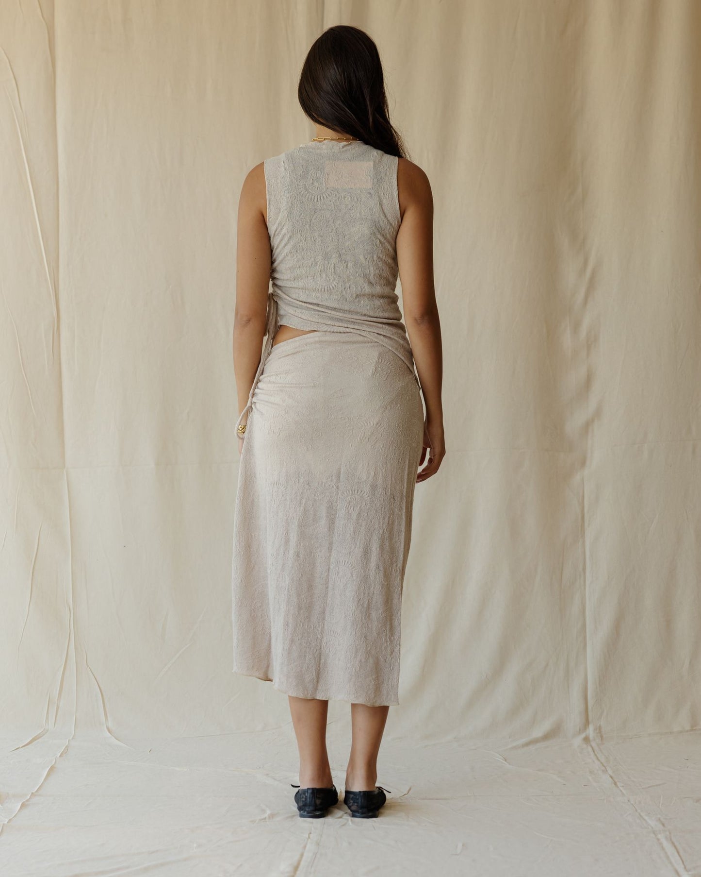 Terra Lace Beige Skirt