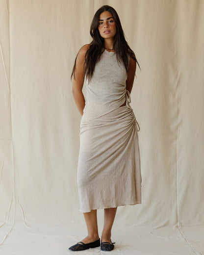 Terra Lace Beige Skirt
