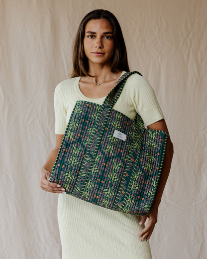 Emerald City Quilted Tote Bag
