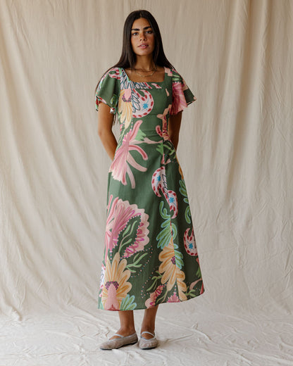 Sundrift Dress In Green