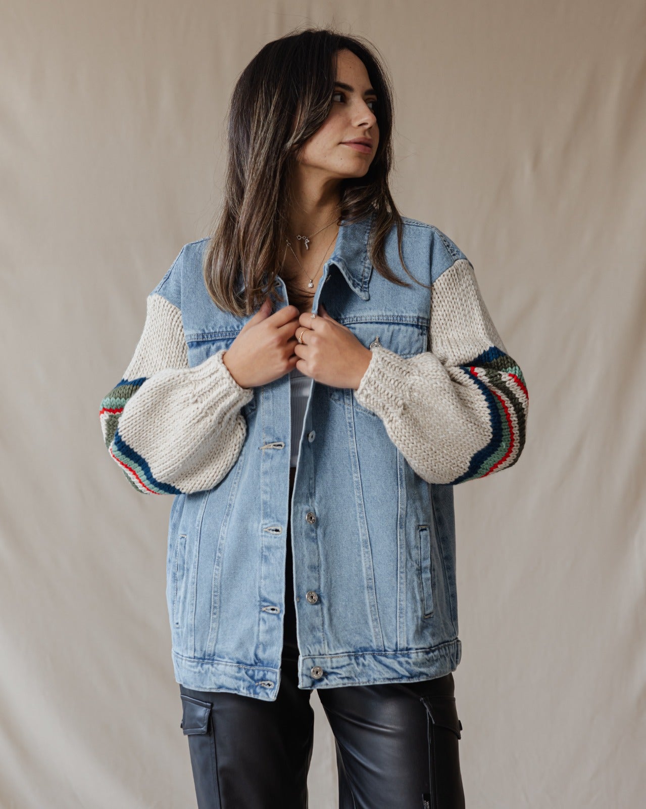 Giacca in denim Ace Trico X verde