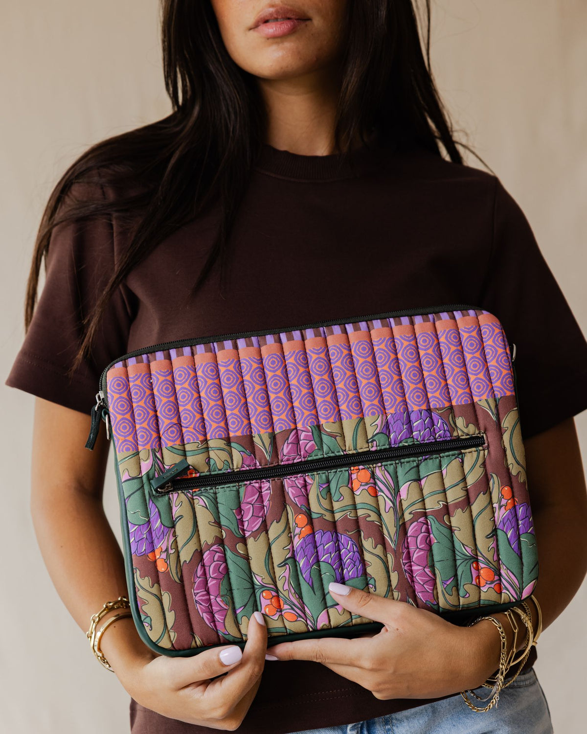 Wild Thistle Quilted Laptop Sleeve