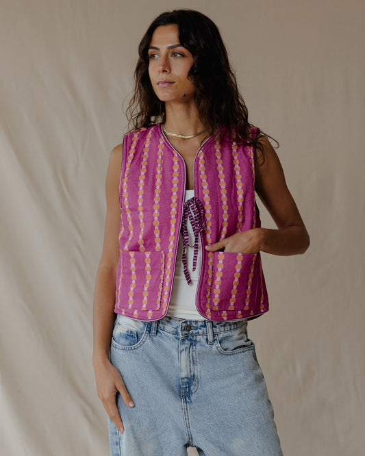 Seeds and beads Reversible Vest