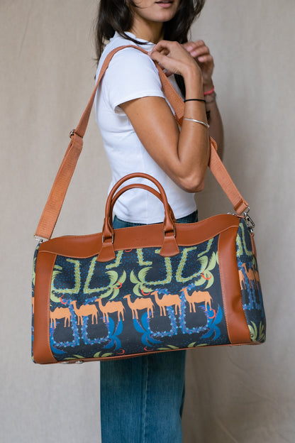 Bolsa Duffle Camel Maze