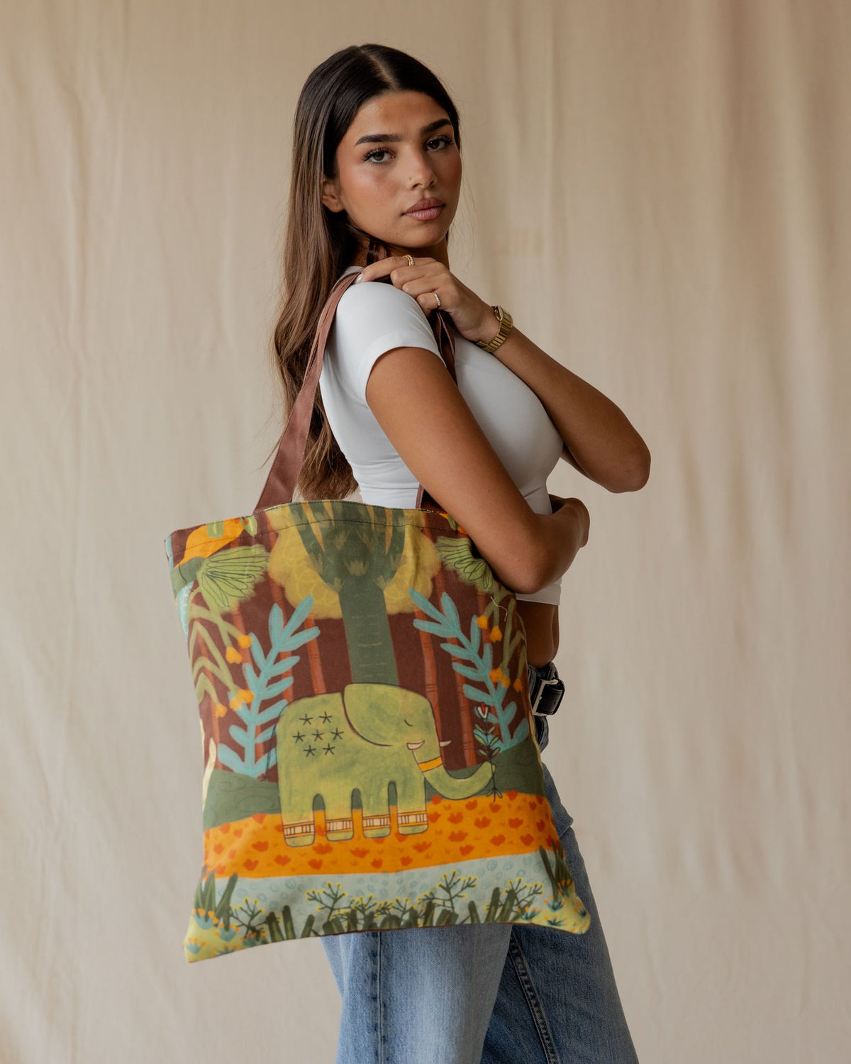 Palma X Ellie Elliephant's Journey Tote Bag
