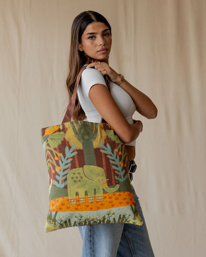 Palma X Ellie Elliephant's Journey Tote Bag