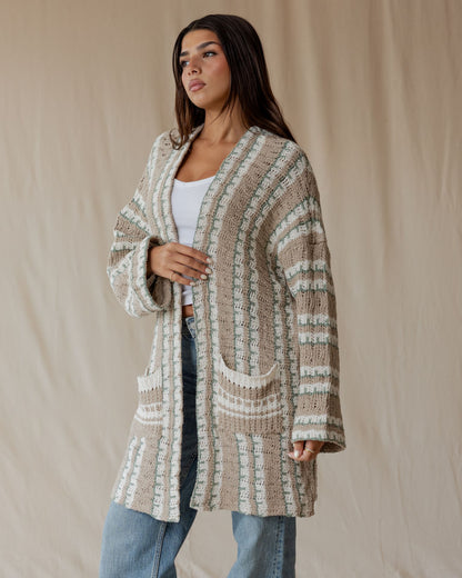 Oat Sand Pop Cardigan