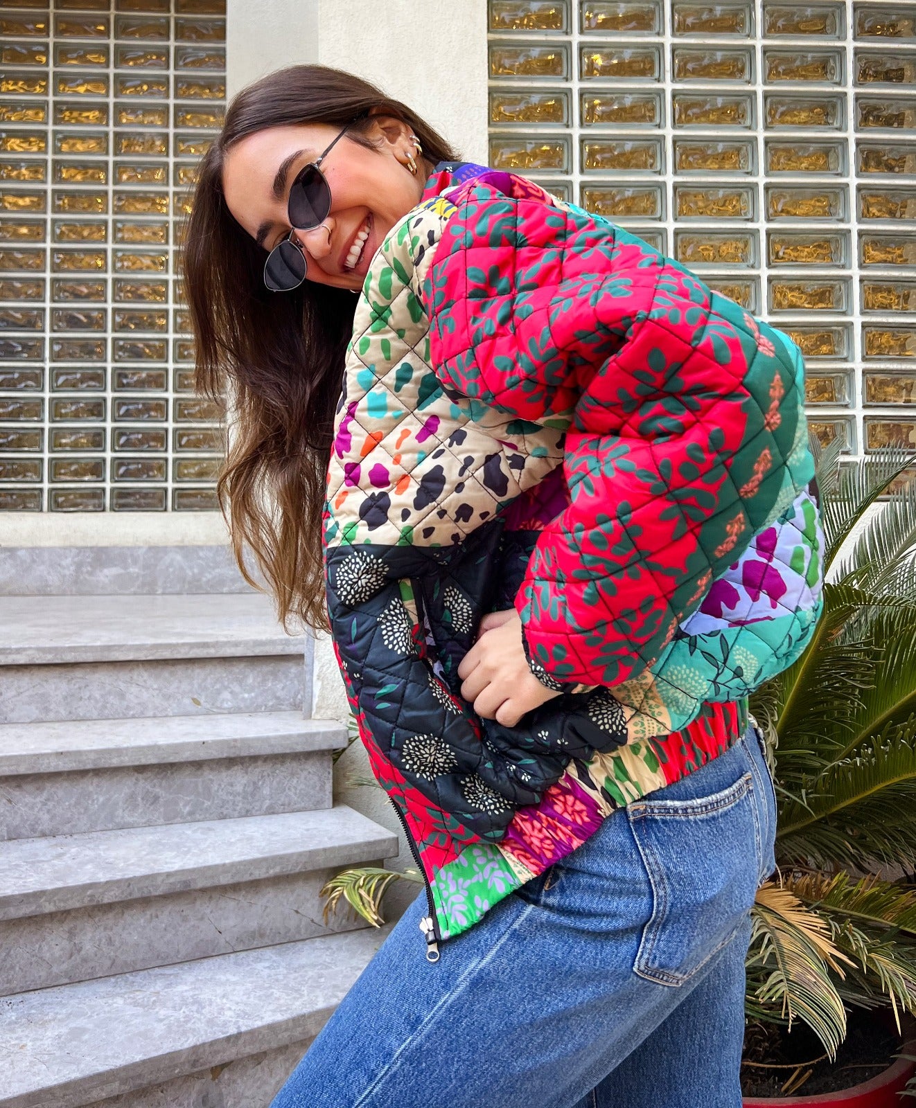 Veste matelassée Indian Florals