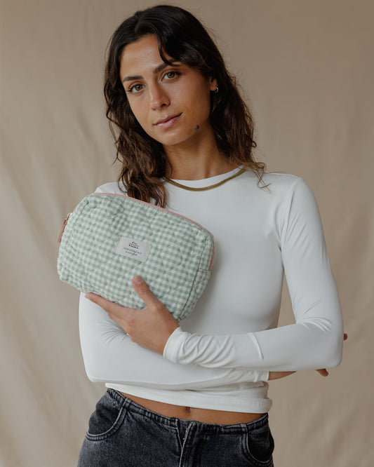 Pastel Mint Makeup Bag