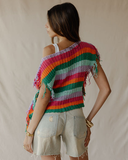 Cotton Candy Chaos Sleeveless Top
