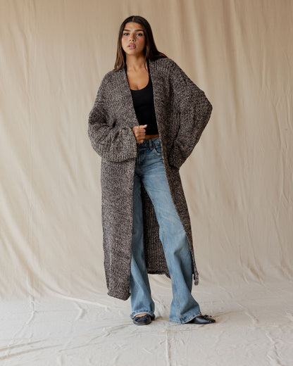 Mara Black Knit Cardigan