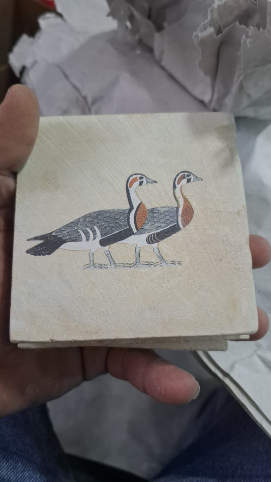 Egyptian Bird Stone Coaster