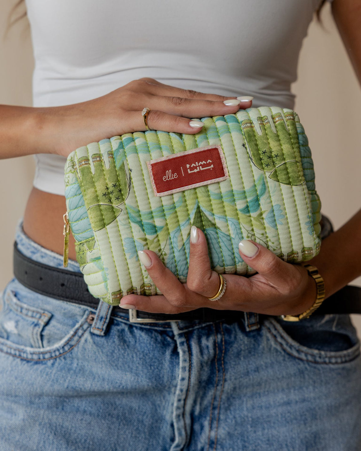 Palma X Ellie Elliphant Meadow Makeup Bag