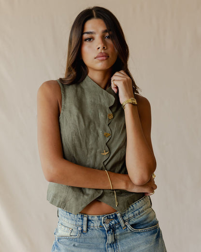 Rooted Olive Vest