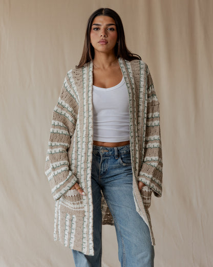 Oat Sand Pop Cardigan