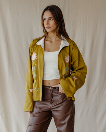 Embroidered Heart Meadow Jacket