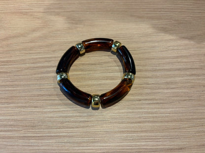 Small Studed Brown Bracelet