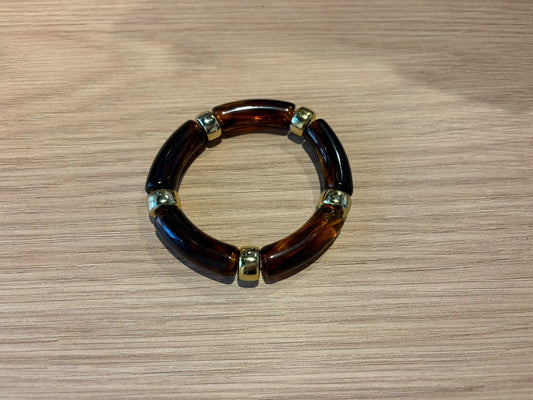 Small Studed Brown Bracelet