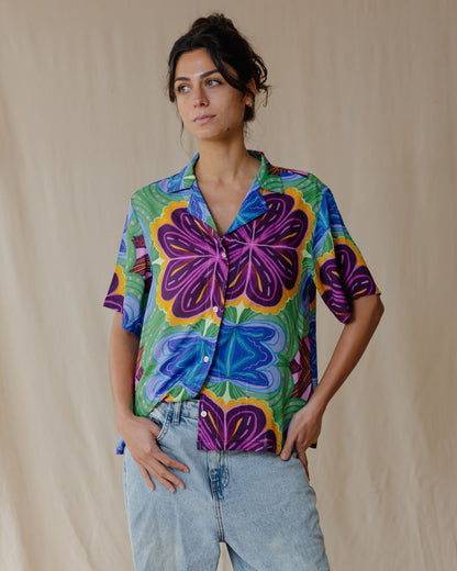 Camisa Flora Notes