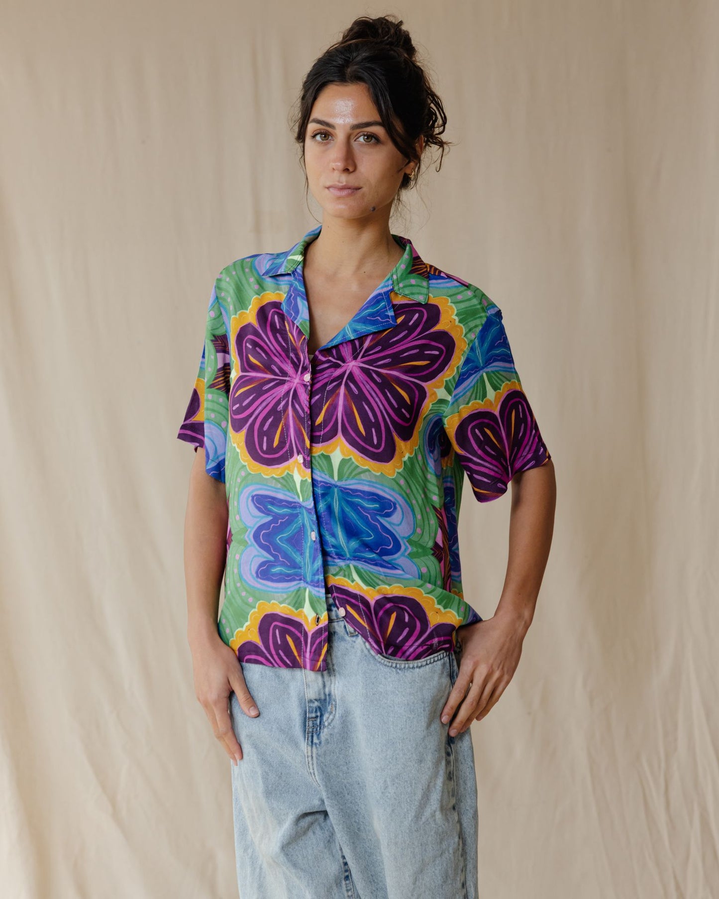 Camisa Flora Notes