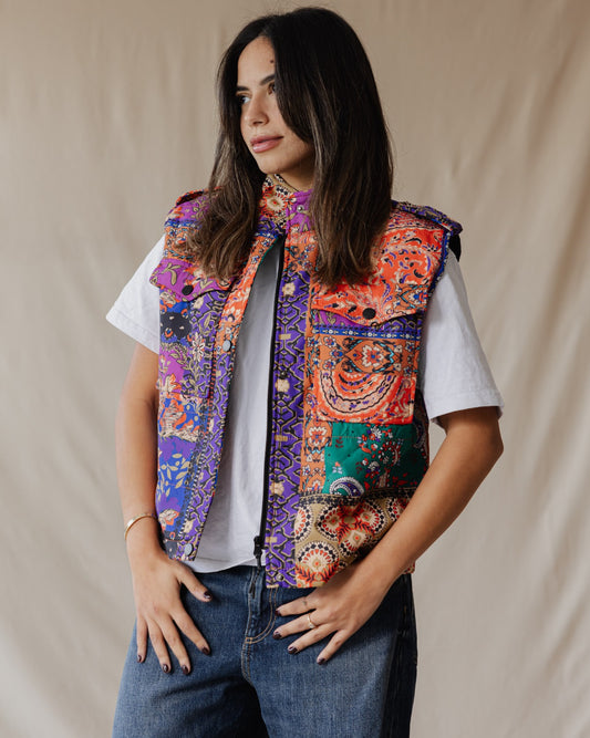Gilet trapuntato Bloom Stitches