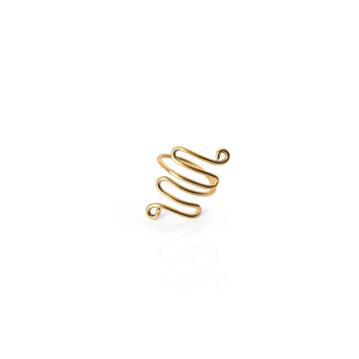 Zigzag Brass Ring