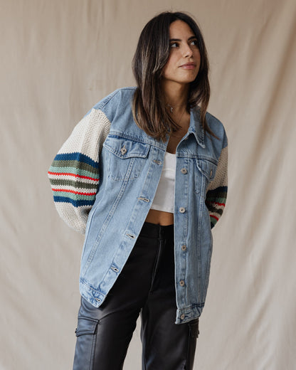 Giacca in denim Ace Trico X verde