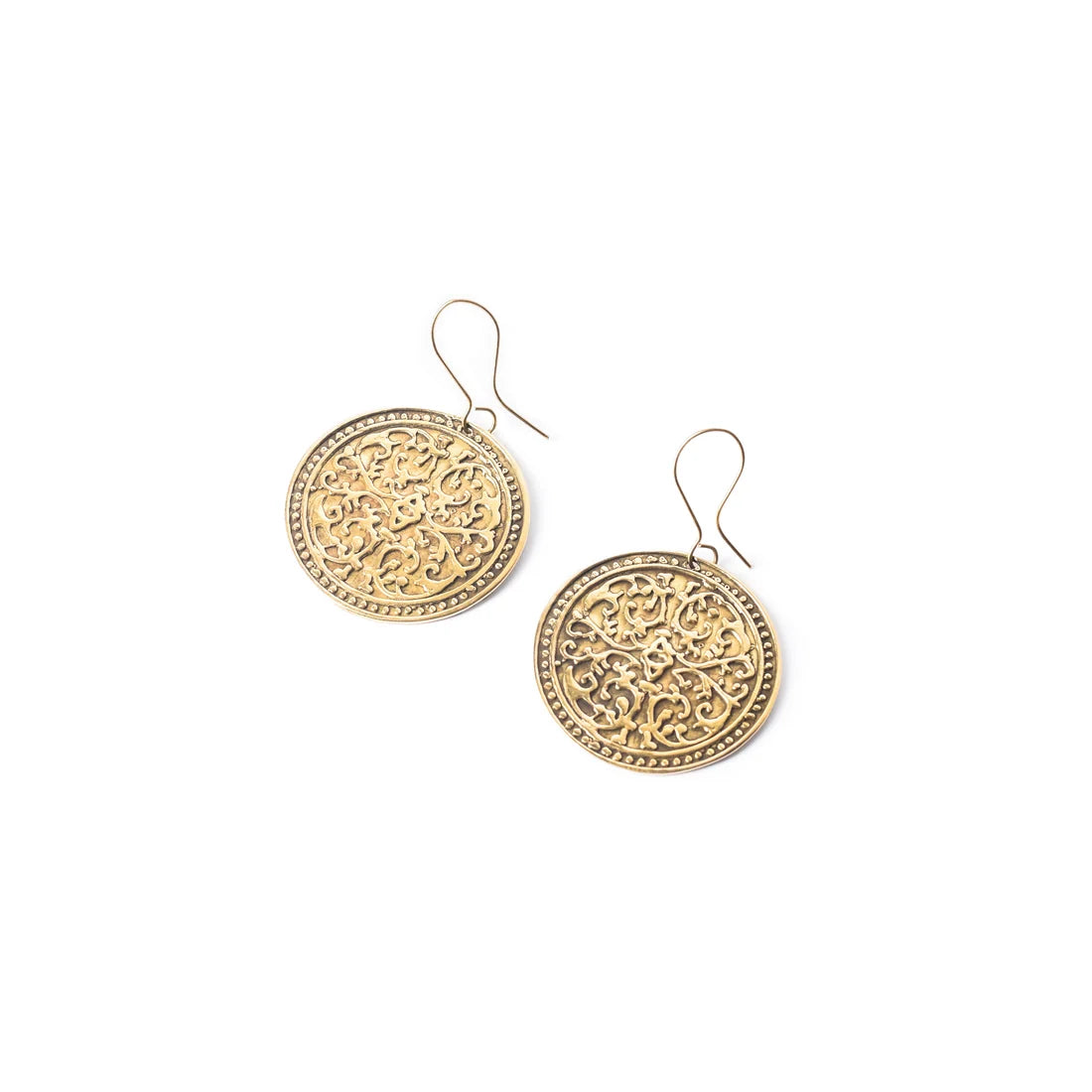 Botanical Brass Earrings