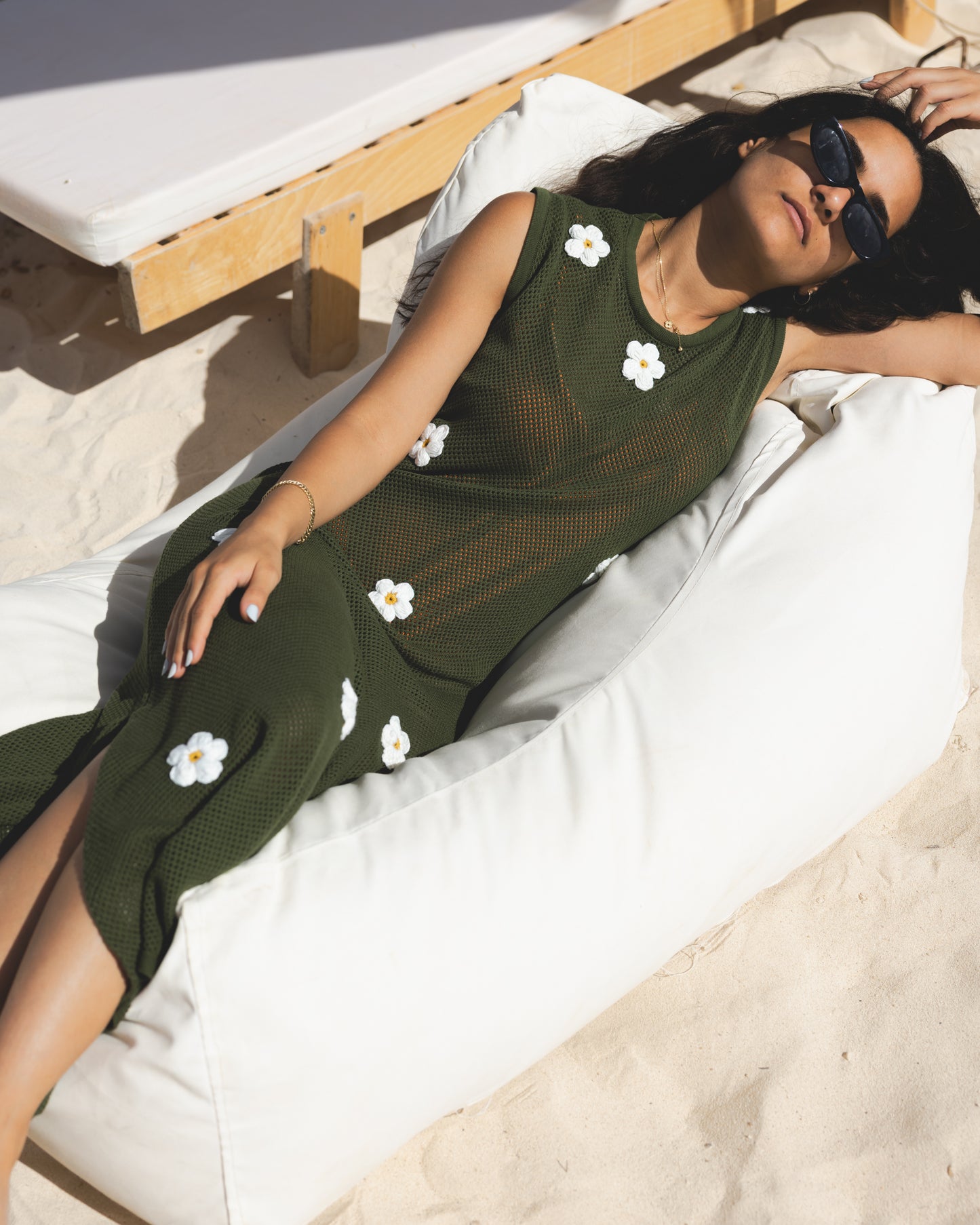 Olive Daisy Drift Dress