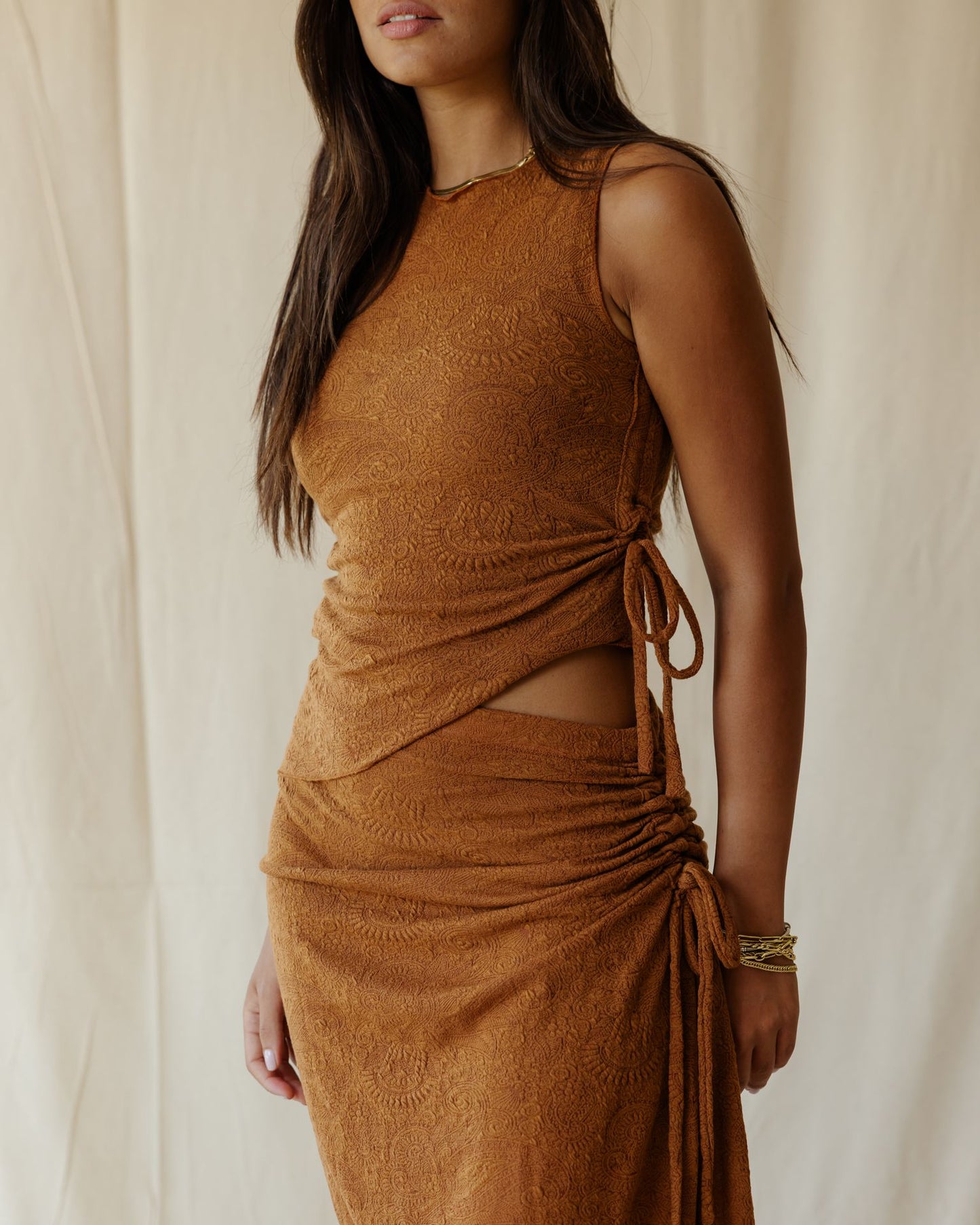 Terra Lace Brown Skirt