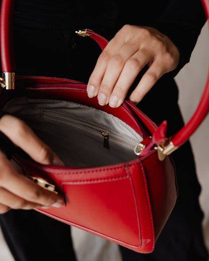 Bolso de hombro Luna en color habano