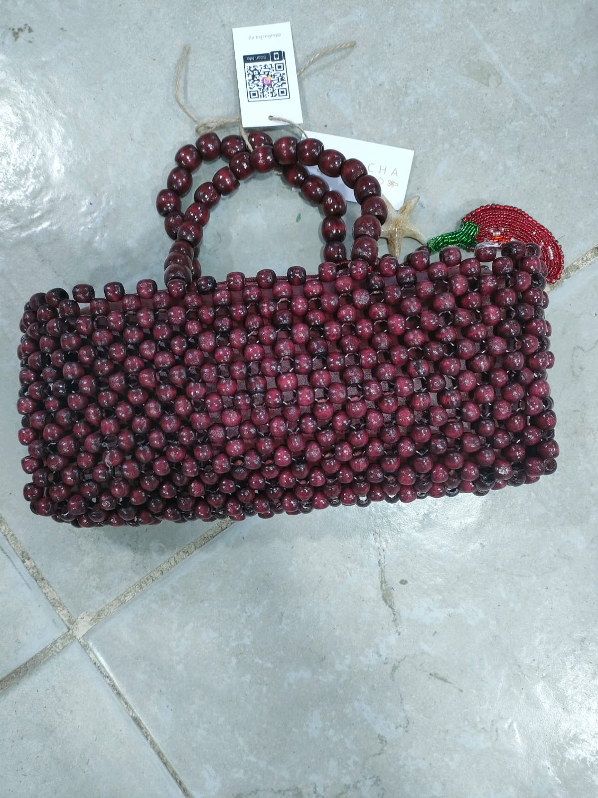 Hot Catch Beaded Bag