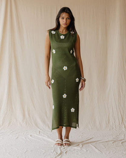 Abito Olive Daisy Drift