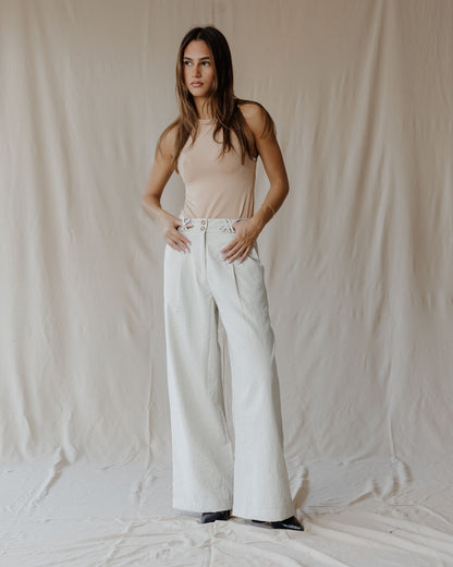 Pantalones X Stitch Blancos