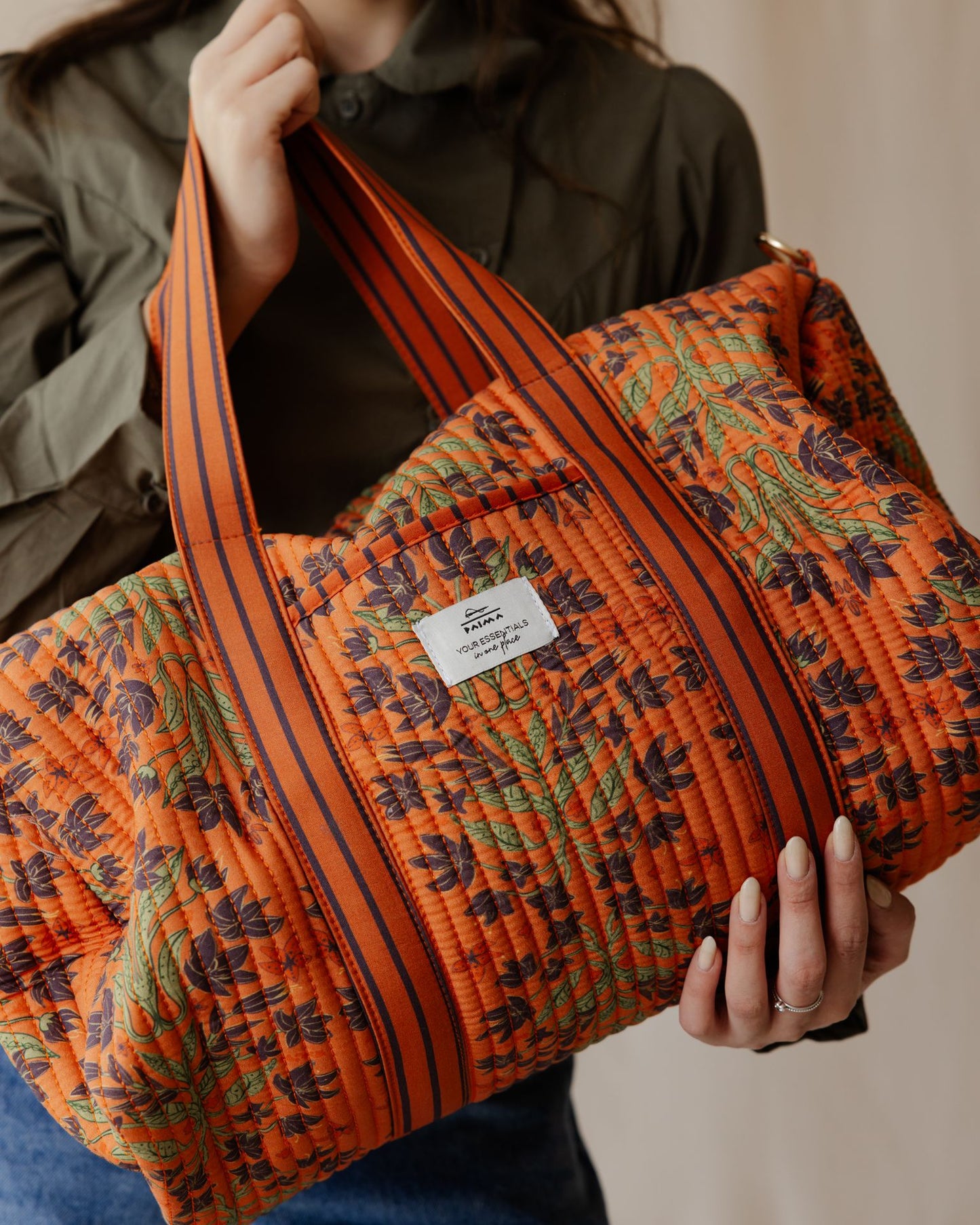 Tangerine Garden Duffle Bag