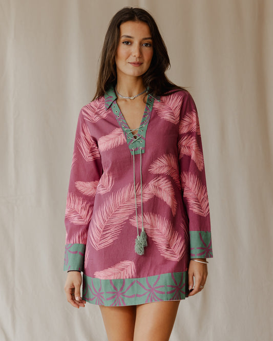 Palmira in abito fucsia