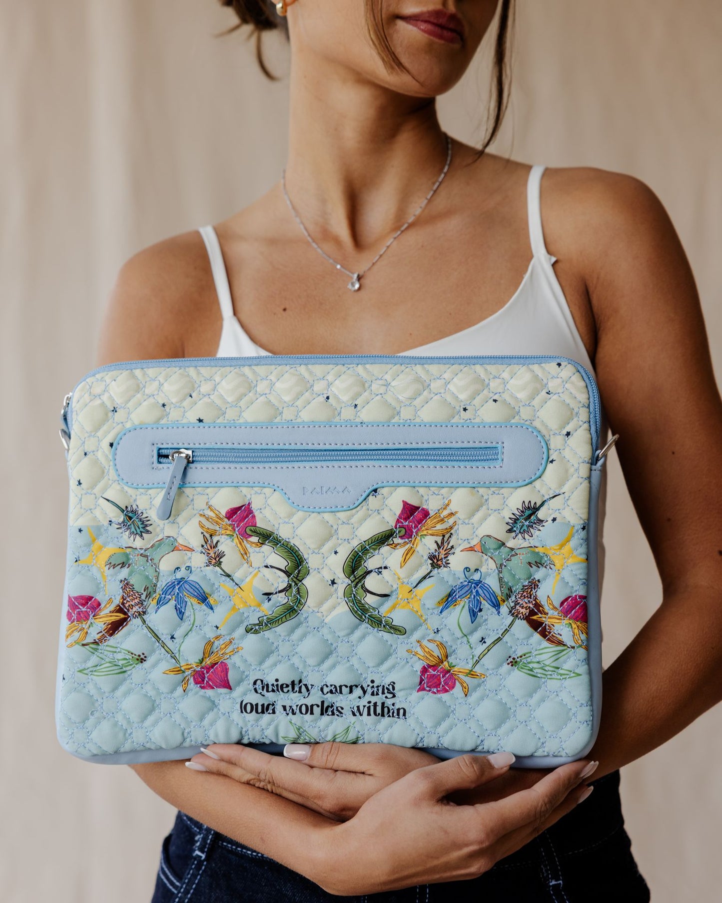 Loud Worlds In Pastel Quilted Sleeve
